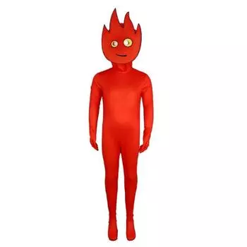 Fireboy And Watergirl Cosplay Costume Cartoon Jumpsuits Halloween Party Garment 180cm