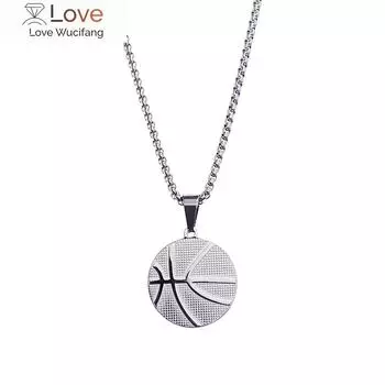 Firebros Ftn1040 24 Баскетбольная подвеска из нержавеющей стали для мужчин и женщин в стиле хип-хоп, серебристый цвет 61cm 24inch