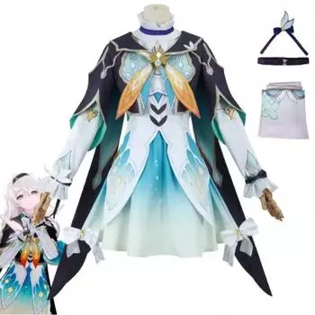 Firefly Tour Guide Косплей Honkai Star Rail Костюм Парик Платье Униформа Головные уборы Костюм для Хэллоуина XS