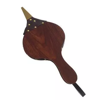 Воздуходувка для камина, 12 X 4,92 дюйма, воздуходувка для дерева, ручная воздуходувка, для кемпинга на открытом воздухе, гриля для барбекю, дровяной печи, очага, костра, коричневая краска-спрей коричневый