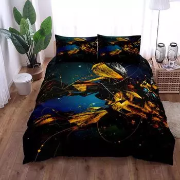 Firing Honeybee Duvet Cover Set UK Single Double Queen King US Twin Full King Size Bed Linen Set 140x210cm