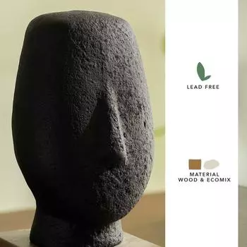 Firm Face Ecomix Sculpture 30 cm Tall, Home Dcor Showpiece Figurine for Living Room & Office, Modern Asthetic Tabletop Decorative Accent