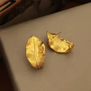 Фирменные серьги Mihmily в виде перьев, персонализированные и модные французские нишевые серьги