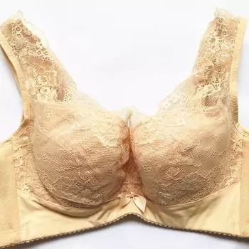 Фирменный кружевной жилет с бюстгальтером со стальными кольцами - большой размер, регулируемый, со сборками по бокам для женщин, модель 2419 75C чёрный