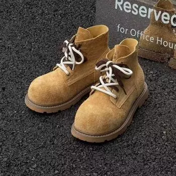 First layer cowhide Martin boots women s autumn and winter new women s outdoor retro women s shoes versatile boots women 35