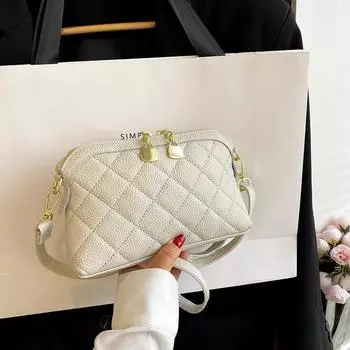 Маленький кошелек из коровьей кожи с ромбом, мини-сумка для мелочи, кожаная сумка для мелочи с двойной молнией