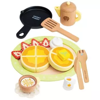 First Play House Pancake Cafe Set Магнитная деревянная игрушка Play House Woody Puddy &
