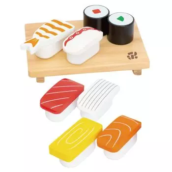 First Play House Sushi Set Магнитная деревянная игрушка Развивающая игрушка Play House Woody Puddy