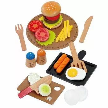 First Play House Western Restaurant Set Магнитная деревянная игрушка Развивающая игрушка Play House Woody Puddy