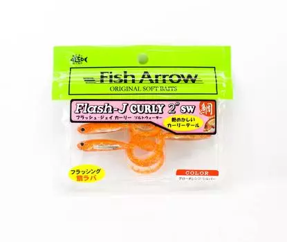 Fish Arrow Мягкая приманка Flash J Curly SW 2 дюйма 5 шт. в упаковке #121 (2596)