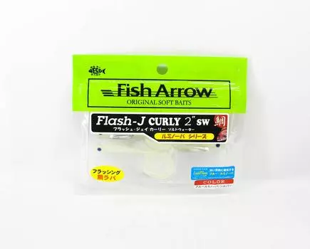 Fish Arrow Мягкая приманка Flash J Curly SW 2 дюйма 5 шт. в упаковке #L145 (3258)