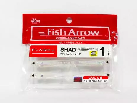 Fish Arrow Мягкая приманка Flash J Shad 1 дюйм 6 шт. в упаковке #29 (4712)