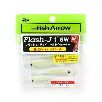 Fish Arrow Мягкая приманка Flash J SW 1 дюйм 5 штук в упаковке #L134 (3203)