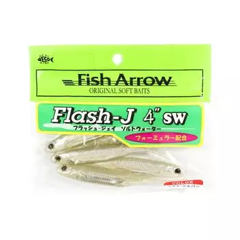 Fish Arrow Мягкая приманка Flash J SW 4 дюйма 5 шт. в упаковке #100 (9655)