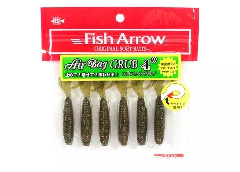 Fish Arrow Мягкая Приманка Воздушная Личинка 4 Дюйма 6 Шт. В упаковке #11 (9396)