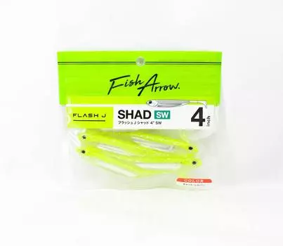 Fish Arrow Soft Lure Flash J Shad SW 4 Inch 5 Piece per pack #102 (8475)