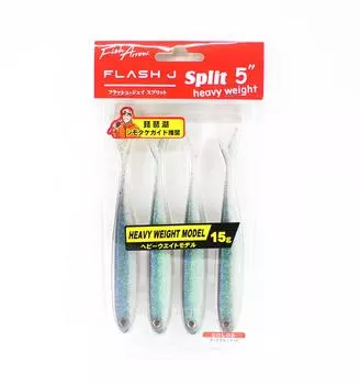Fish Arrow Soft Lure Flash J Split 5 дюймов HW 15 грамм 4 шт. в упаковке 42 (5917)