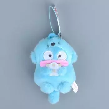 Fish Hanton Ugly Cross Dressing Otter Hold Shell Plush Pendant Doll Keychain