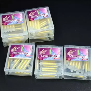 FISH KING 30 шт./упак. 4,5*39 мм световая палочка разных размеров, прямая палочка в форме лампочки для поплавка для рыбалки красный