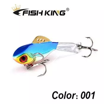 FISH KING Зимняя приманка для зимней рыбалки Балансир 3D глаза Джиг-приманка Жесткая приманка Балансировщики для ловли окуня и щуки 001-38mm-4g