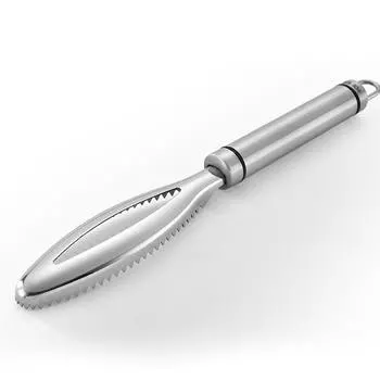 Щетка для чистки рыбьей чешуи Высокоэффективная Многофункциональная из нержавеющей стали Эргономичная Рыбья чешуя