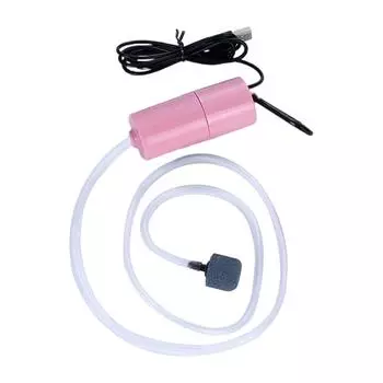 Fish Tank Air Pump Household Silent Mini USB Oxygen Pump Outdoor Fishing Aquarium Pumps Pink розовый