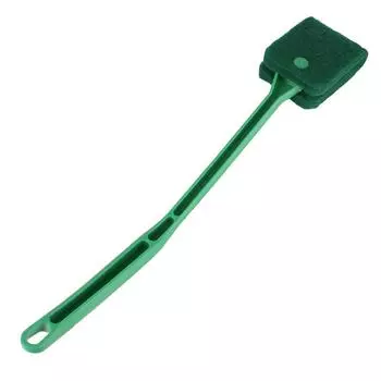 Fish Tank Glass Brushes Double-sided Brush Long Handle Sponge Cleaning Tools Aquarium Accessories Floating Cleaner зелёный