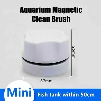 Fish Tank Scrubber Glass Wiper Cleaner Window Cleaner Algae Scraper Magnetic Brush Cleaning Sponge