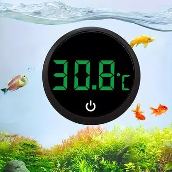 Fish Tank Thermometer Aquarium Digital Thermometer External LCD Thermometer High Precision Thermometer for Fish Turtle Tank