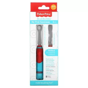 Fisher-Price, Brush Buddy, my first SonicClean, 6+ months, 1 toothbrush + gum massage head