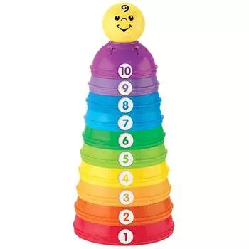 Fisher Price Classic Cup Stacking, разноцветные, 1 шт., корейские детские товары