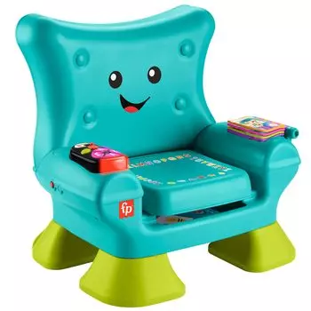 Fisher Price It s fun to sit Doggie Двуязычный стульчик, Детская игрушка для малышей, Обучающая игрушка, АнглийскийИностранный языкДетский стульчик, От 1 года,