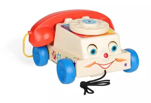 Fisher Price Классические игрушки БОЛТОВЫЙ ТЕЛЕФОН белый