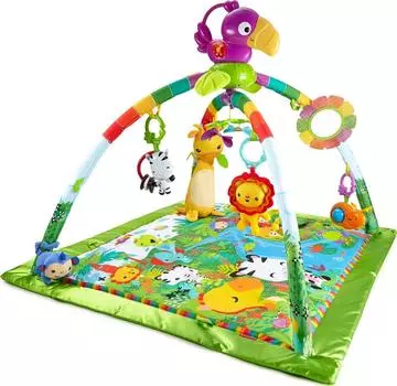 Fisher Price Rainforest Deluxe Gym II месяцев и DFP08 [0 вверх] [Обучающая игрушка] [Тканевая игрушка]