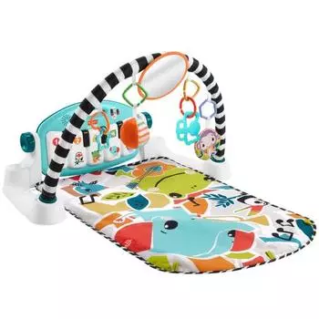 Fisher Price удар по ногам! 4-х полосный двуязычный пианино-гимнастический комплекс, который развивает ваши чувства - модель 2024 года - игрушки для малышей/малышей игровое оборудование для помещений детский спортзал/игра