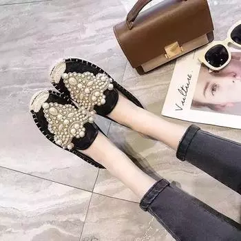 Fisherman shoes women s Xiaoxiangfeng single shoes 2025 new bag head half slippers women wear one pedal lazy muller shoes 35