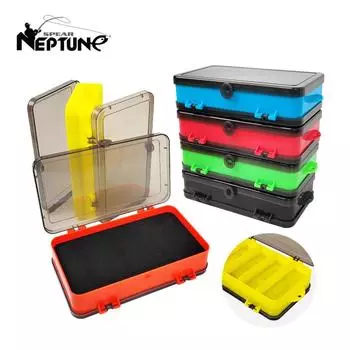 Fishing Box Multi-function Double sided Portable Sponge Pad Fly Lures Container Jig Head Hook Storage Bait Case Accessories Box жёлтый