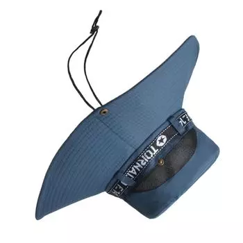 Fishing Hat Breathable Cotton Polyester Large Brim Sun Hat for Men Summer Mountain Climbing Navy