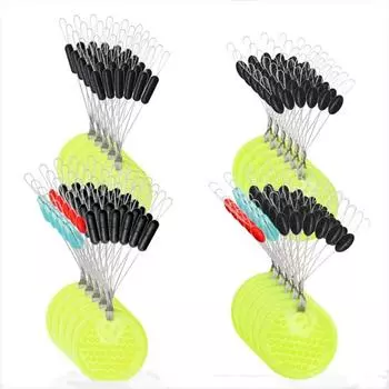 Fishing Line Gear Rubber Space Beans Fishing Float Bean Rubber Stopper Fishing Space Beans XL-olive