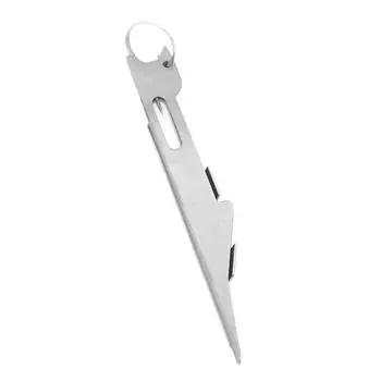 Fishing Line Knot Tyer Quick Tie Knot Tool Tie Knot Tyer Fishing Knot Tying Tool for Hooks Lures Nail Knot Tying Tool серебряный