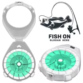Fishing Main Line Box Multifunctional Fishing Main Coil Winding Tool with Anti-Reversal Device Fishing Accessories зелёный