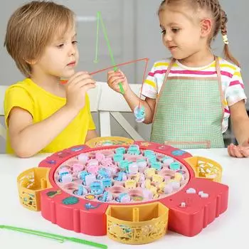 Fishing Plate-Electric Gift Box with Music-Cultivate Concentration-Educational Early Education Electric Music Toy-Christmas,
