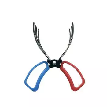 Fishing Pliers Gripper Claw Tong Grip Tackle Tool 3-tooth Claw Design Metal Fish Control Clamp Control Forceps For Catch Fish Fishing Accessories