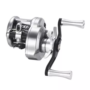 Fishing Reel Baitcaster High Speed Reel with Magnetic Brake Gear for Left Hand серебряный