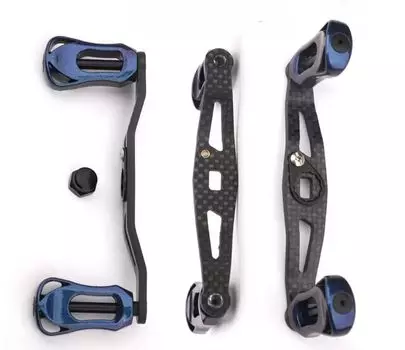 Fishing Reel Handle Daiwa Bait Reel 95mm Carbon Daiwa Tatula Abu Garcia Custom Parts Replacement The color changes from purple to navy depending on