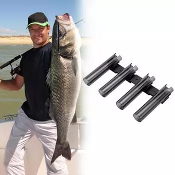 Fishing Rod Holder Bracket 4 Tubes Rod Rack Fits Spinning Or Casting Rod Wall Mounted Fishing Rod Holder for Wall Garage Storage Poland