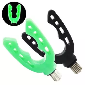 Fishing Rod Holder M3/8 Luminous 6.4*4cm Stretchability Elasticity Gripper Rest Gripper Rod Grips Rod For Night Fishing чёрный