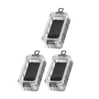 Fishing Tackle Box Night Glow Magnetic Rainproof Seal Tool Containers for Bait Lure Spliceable Red