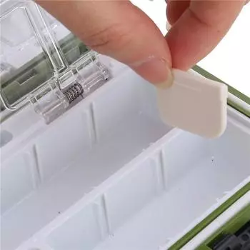 Fishing Tackle Boxes Waterproof Fishing Storage Boxes Bait Box Multifunctional Hook and Bait Accessory Box Double-Sided Opening оранжевый