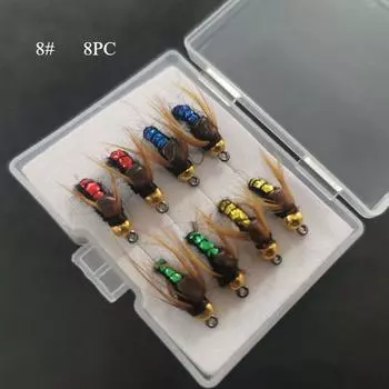 Fishing Tool Lure Micro Fly Hook 8#/8pc